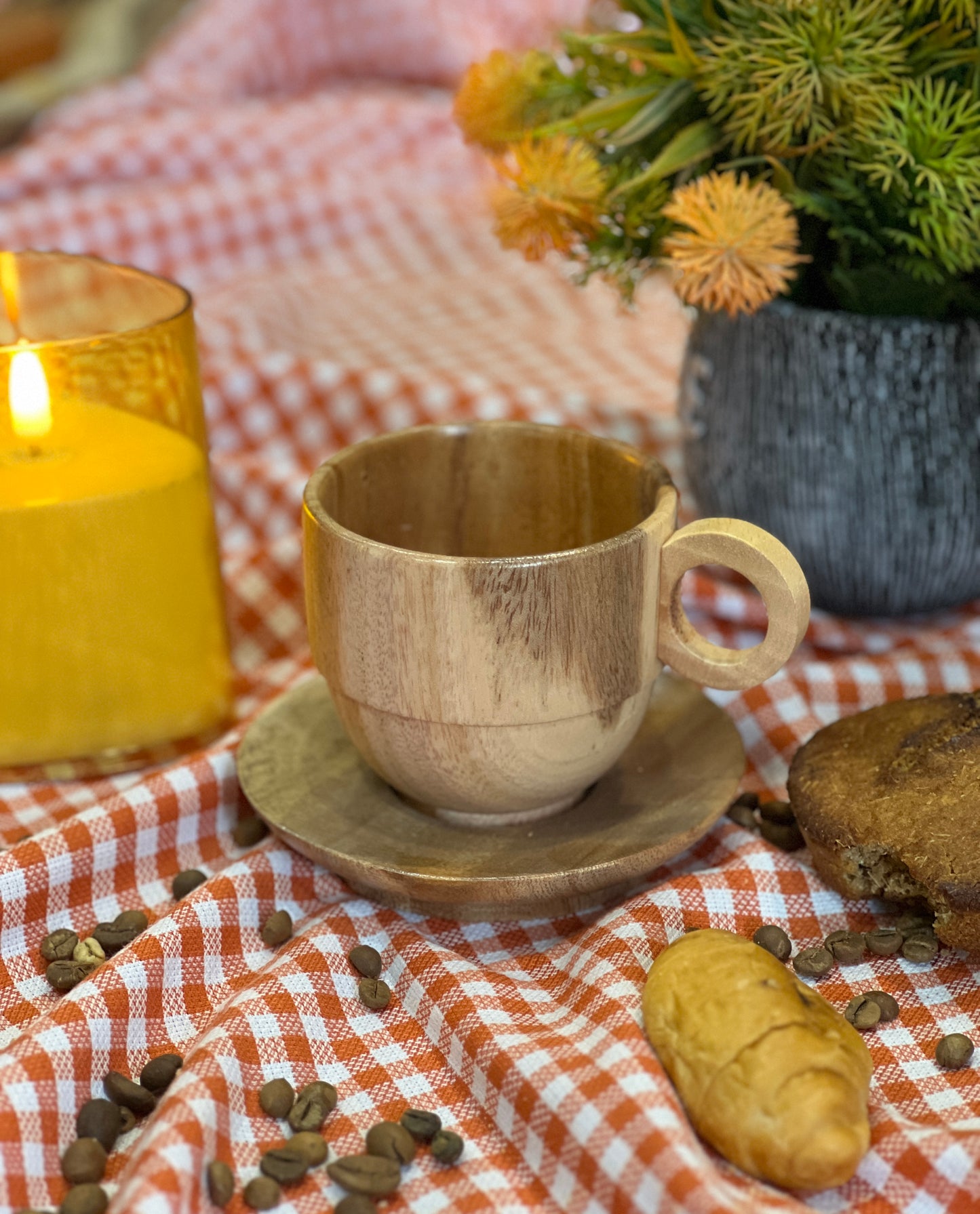 Wooden Coffe Cup