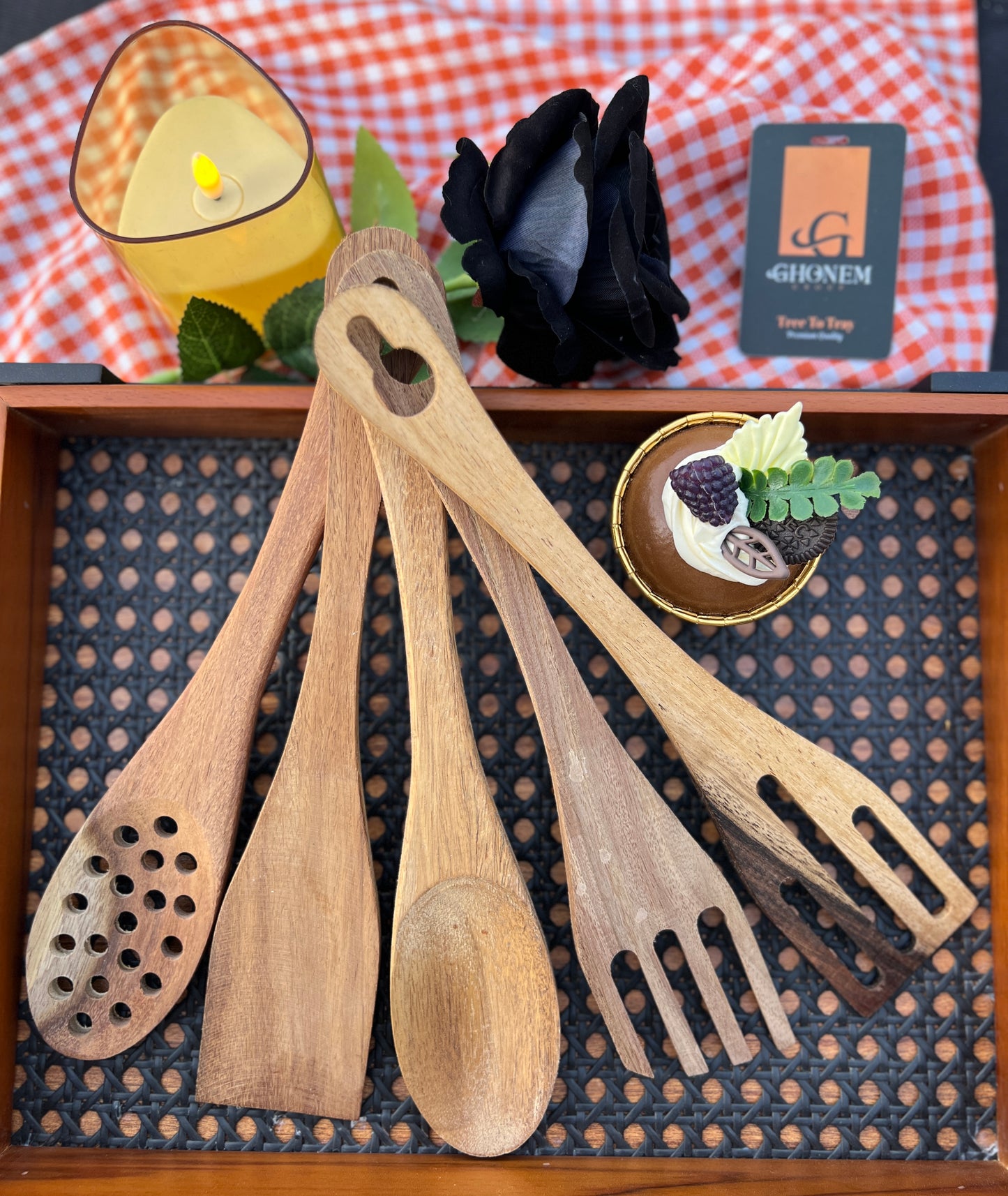 Wood Serving Set - Ghonem Group