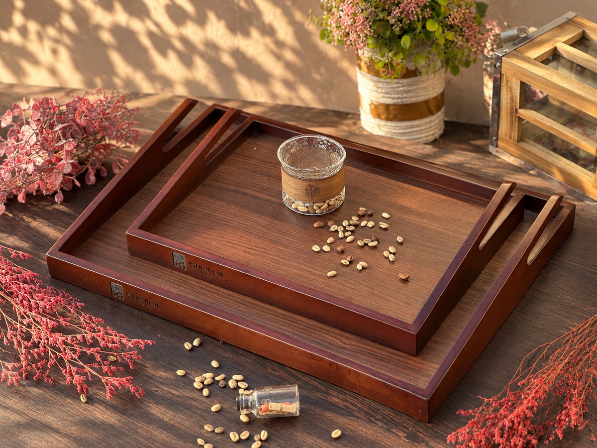 Ghazala Wooden Tray - Ghonem Group