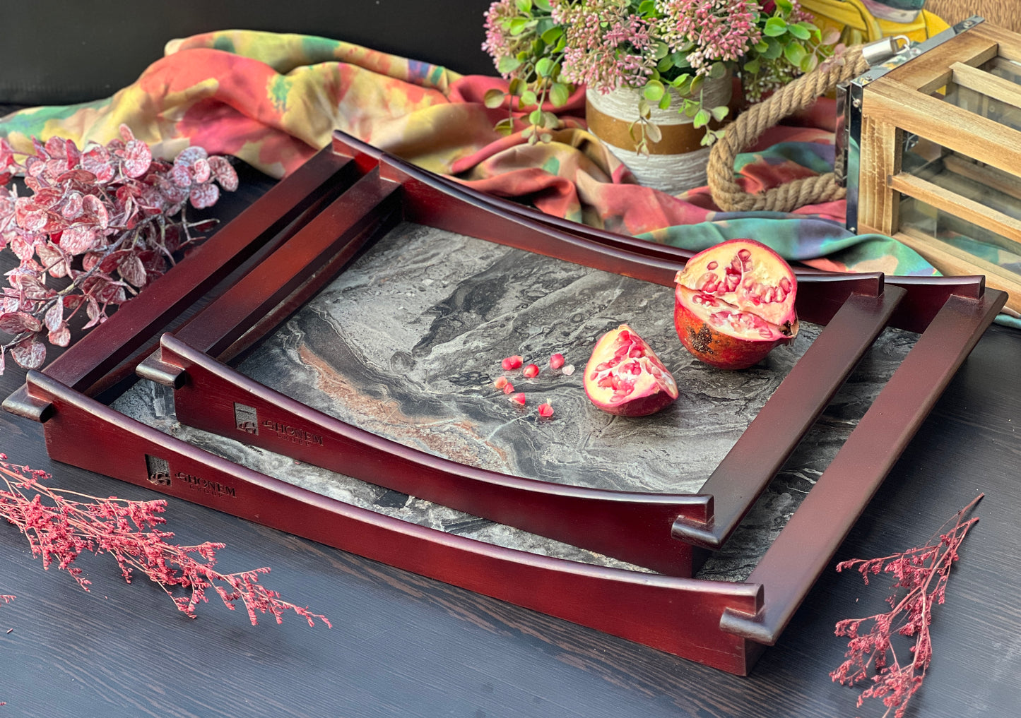 New Classic Wooden Tray - Ghonem Group