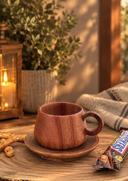 Wooden Coffe Cup - Ghonem Group