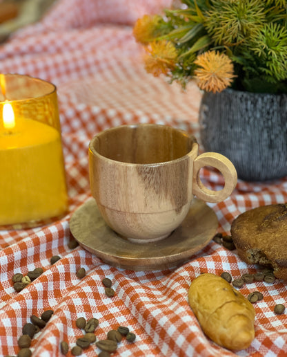 Wooden Coffe Cup