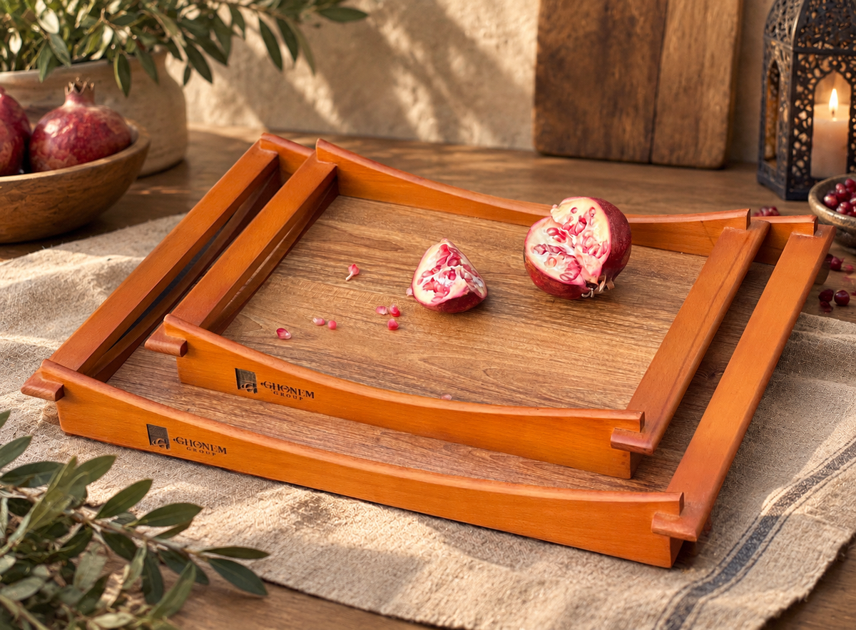 New Classic Wooden Tray - Ghonem Group