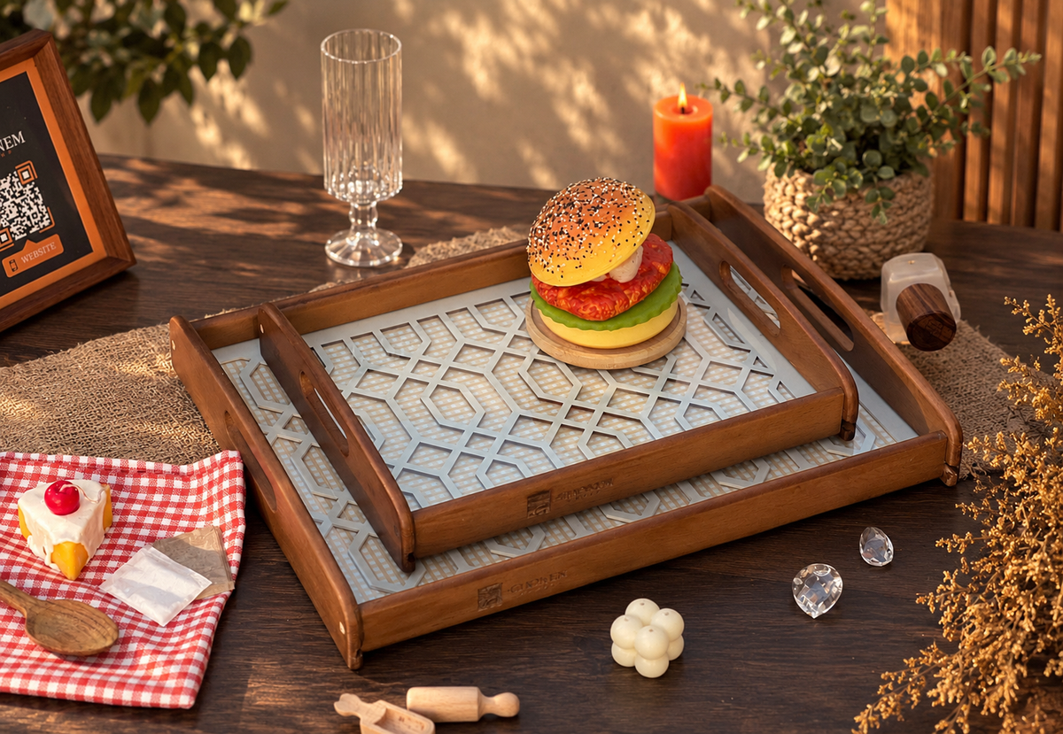 Four Season Wooden Tray - Ghonem Group