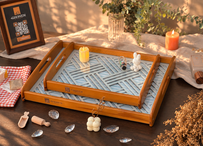 Four Season Wooden Tray - Ghonem Group