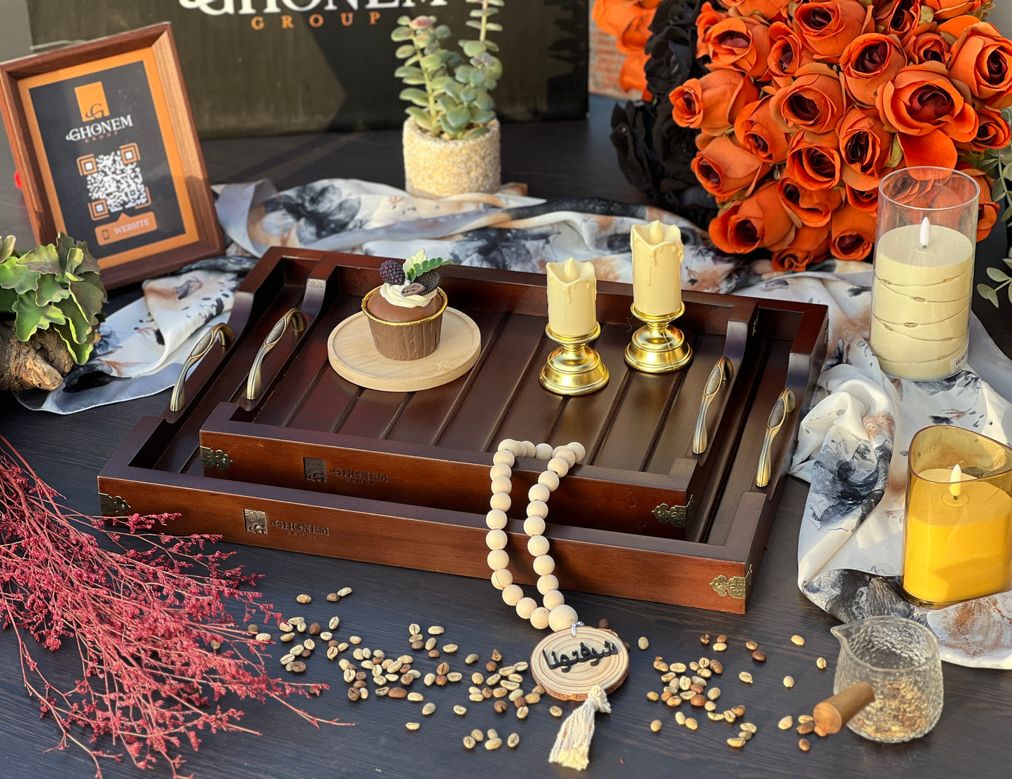Beech Wooden Tray - Ghonem Group