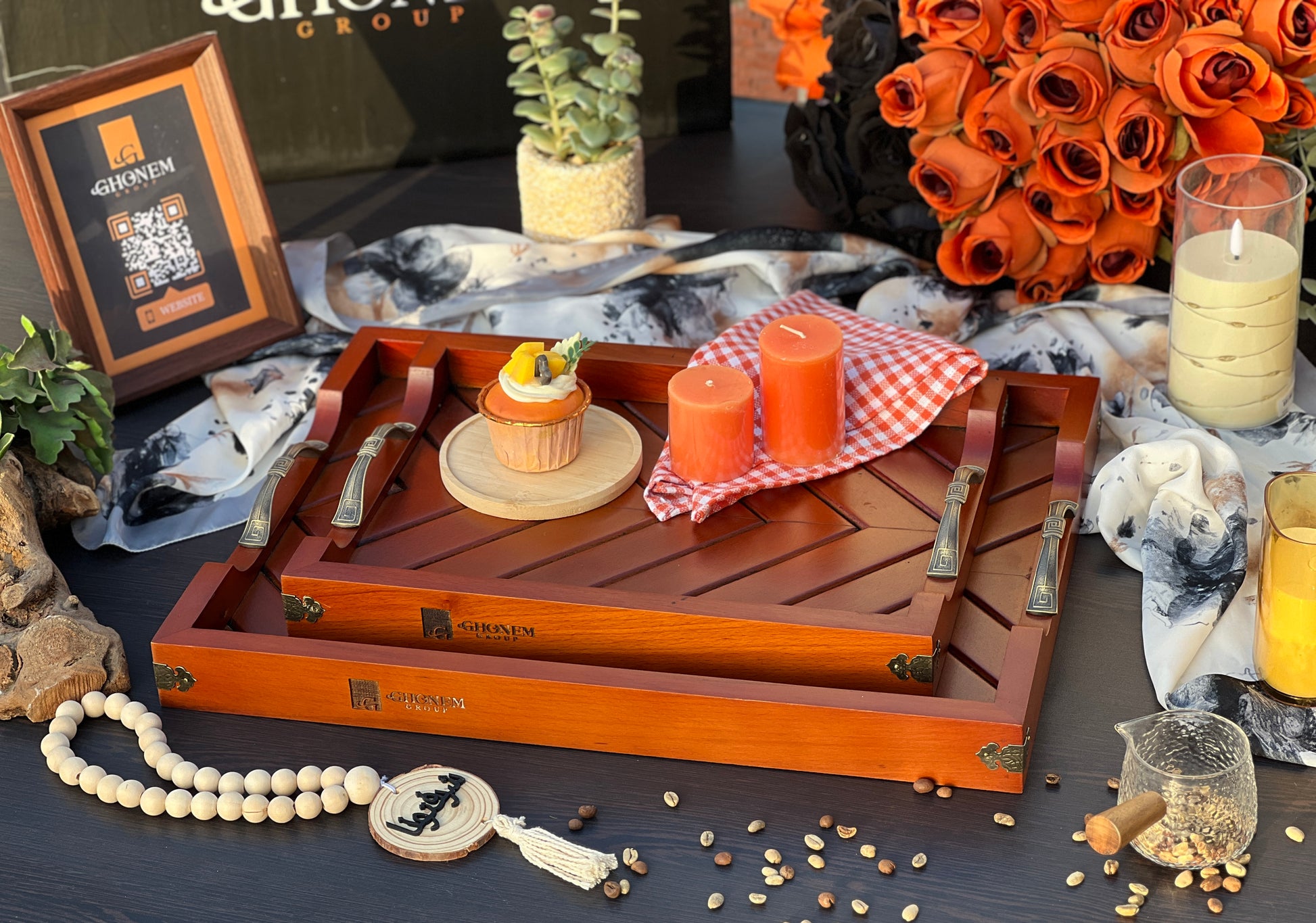 Beech Wooden Tray - Ghonem Group