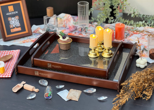 Modern Wooden Tray - Ghonem Group