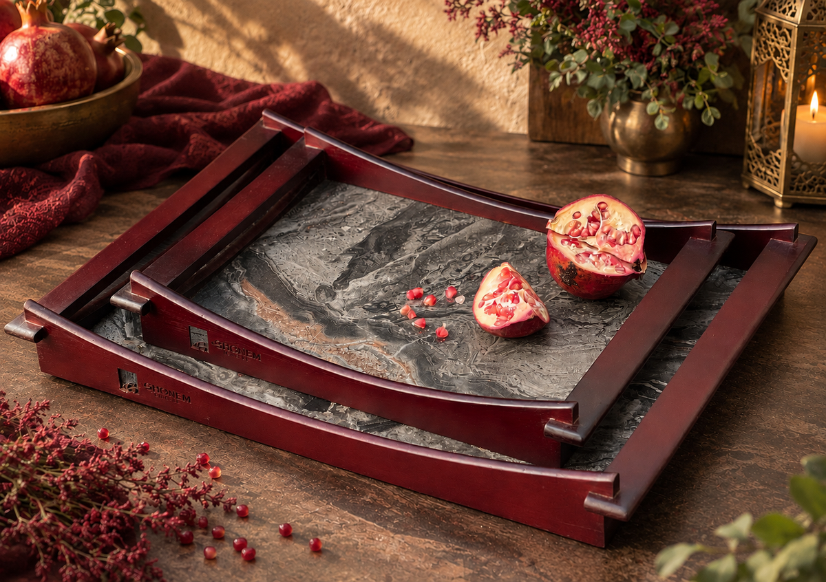 New Classic Wooden Tray - Ghonem Group