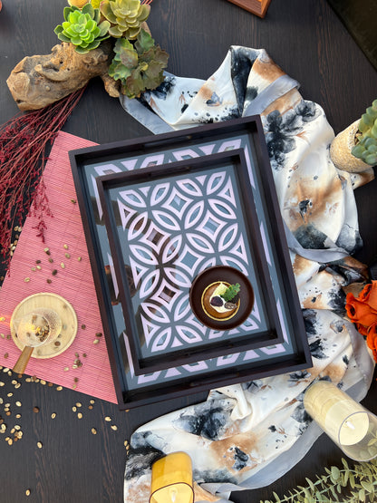Arabesque Wooden Tray - Ghonem Group