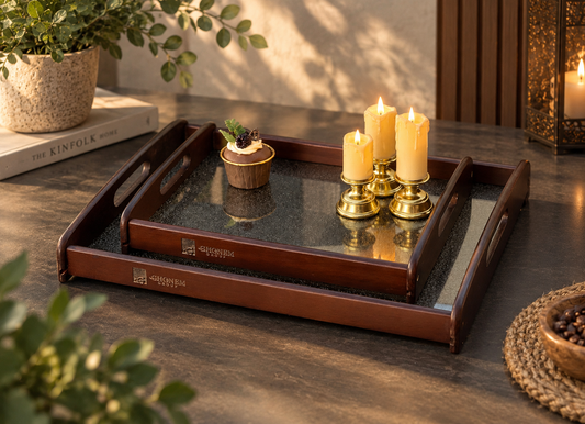 Modern Wooden Tray - Ghonem Group
