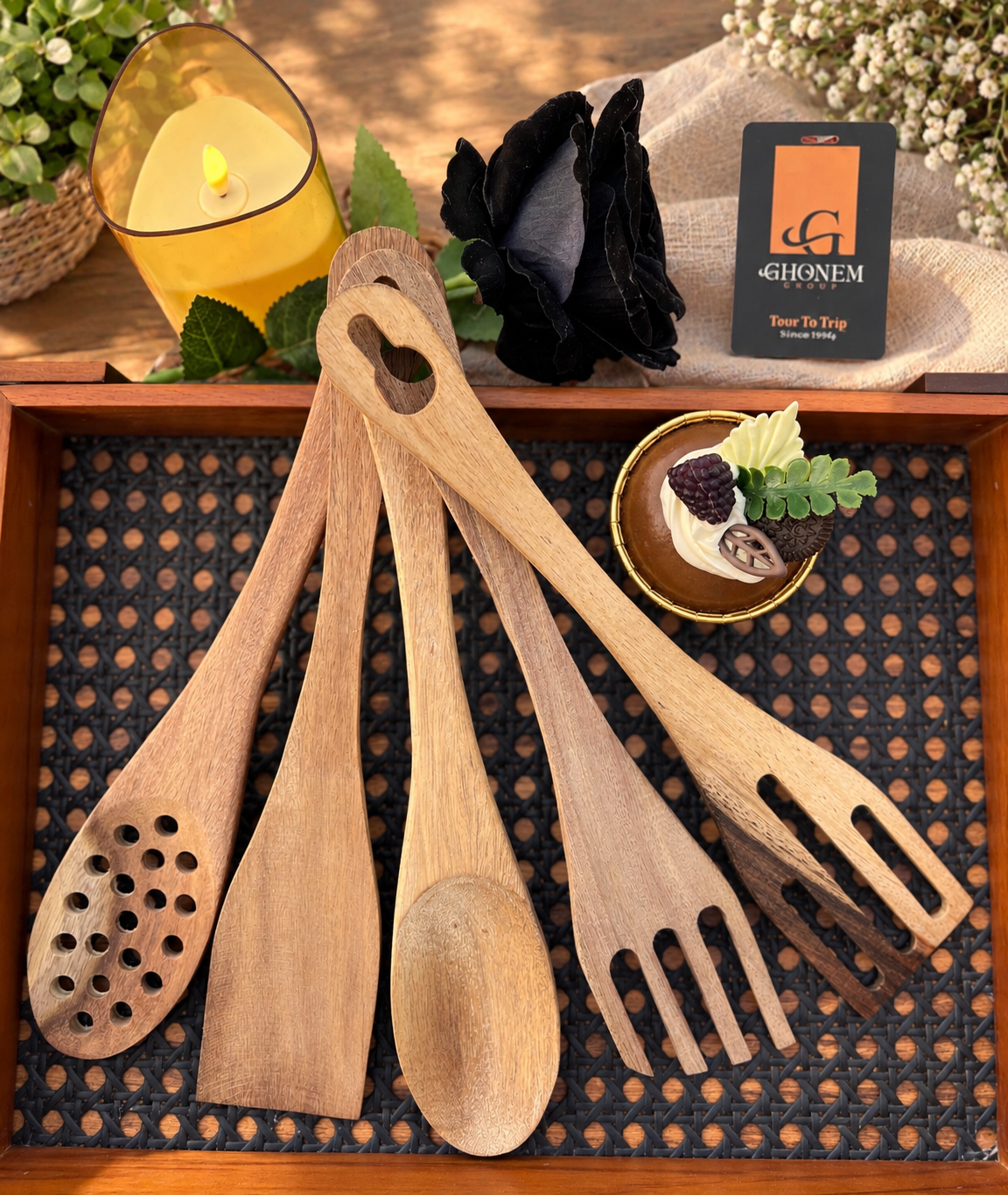 Wood Serving Set - Ghonem Group